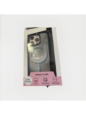 iPhone 16 Pro Max Casetify Impact Case Black Mesh 8.2 ft drop protection
